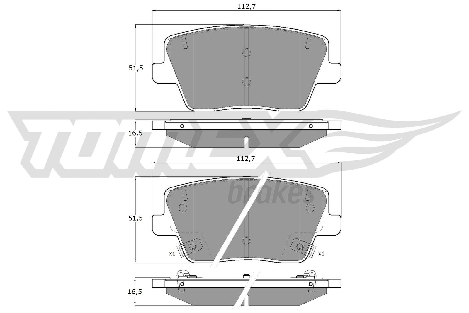 VALEO 301434 FIRST Bremsekloss sett
